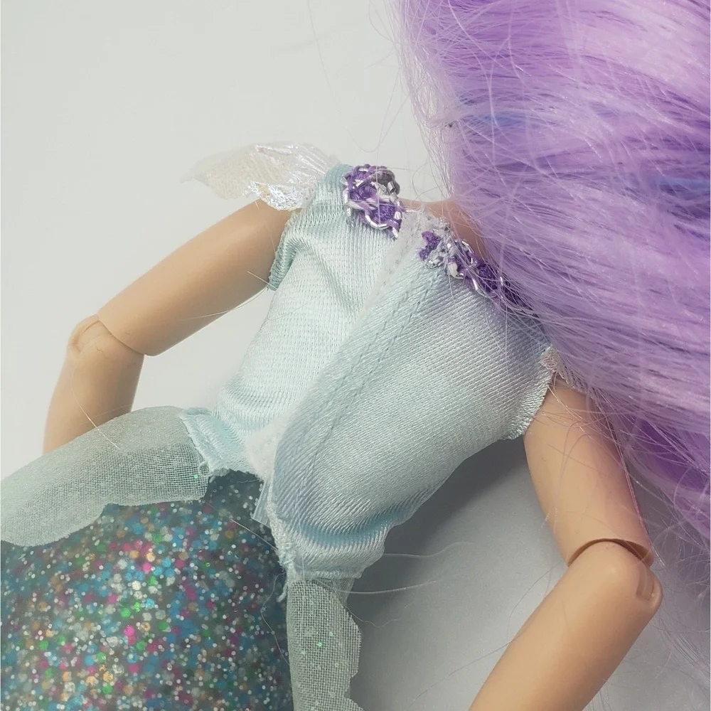 Fidgie Friends Boba Bubbles Purple Mermaid Doll Toy Fidget Features‎